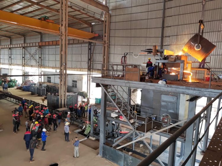 Visite a f&aacute;brica de ferro e a&ccedil;o de Anxing